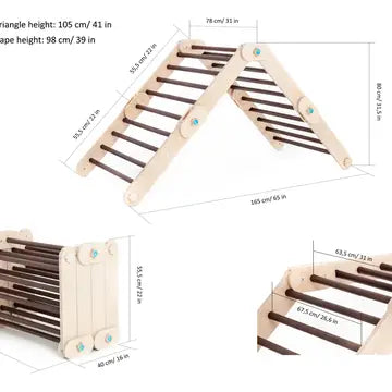 Brown Climber, transformierbares Dreieck mit Rampe