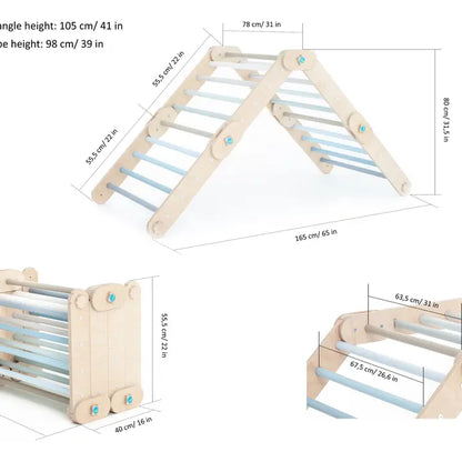 Blue Climber, transformierbares Dreieck mit Rampe