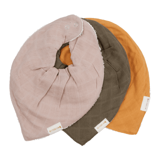 Bandana Bib - Olive Garden 3er Pack - Ape Kids